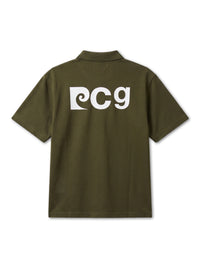 Back pcg logo short sleeve polo｜KHAKI - product