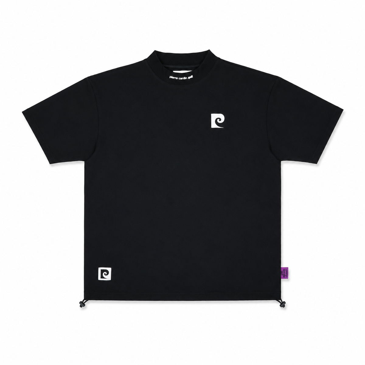 pierre cardin golf back logo short sleeve mock-neck｜pierre cardin