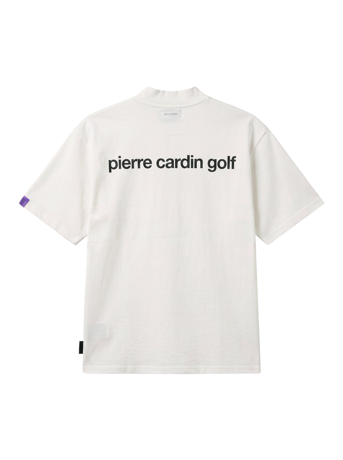 Back logo short sleeve mock neck｜WHITE - product
