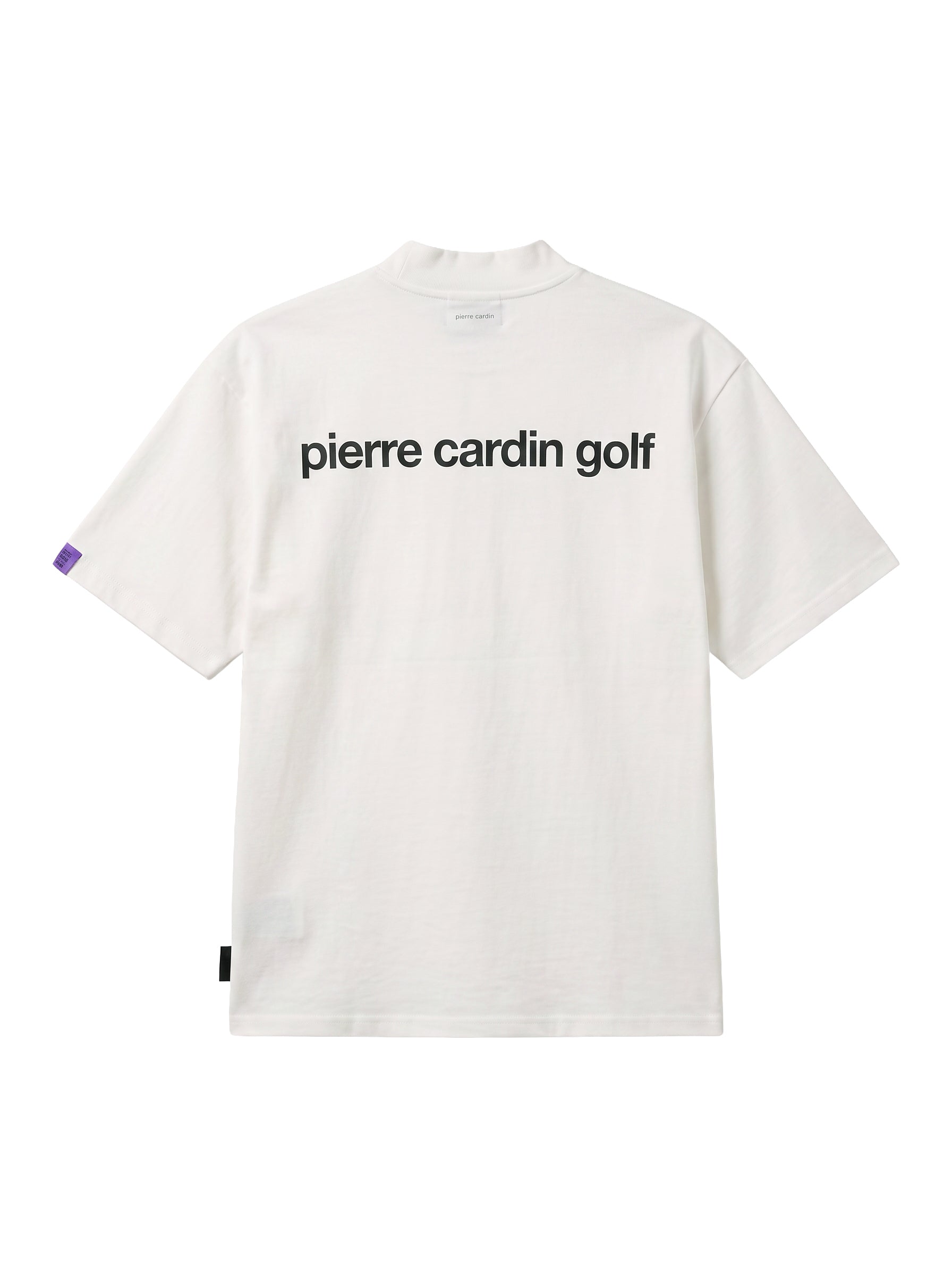 Back logo short sleeve mock neck｜WHITE - product