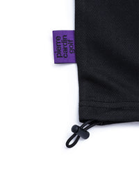 logodesign short sleeve polo | BLACK × WHITE