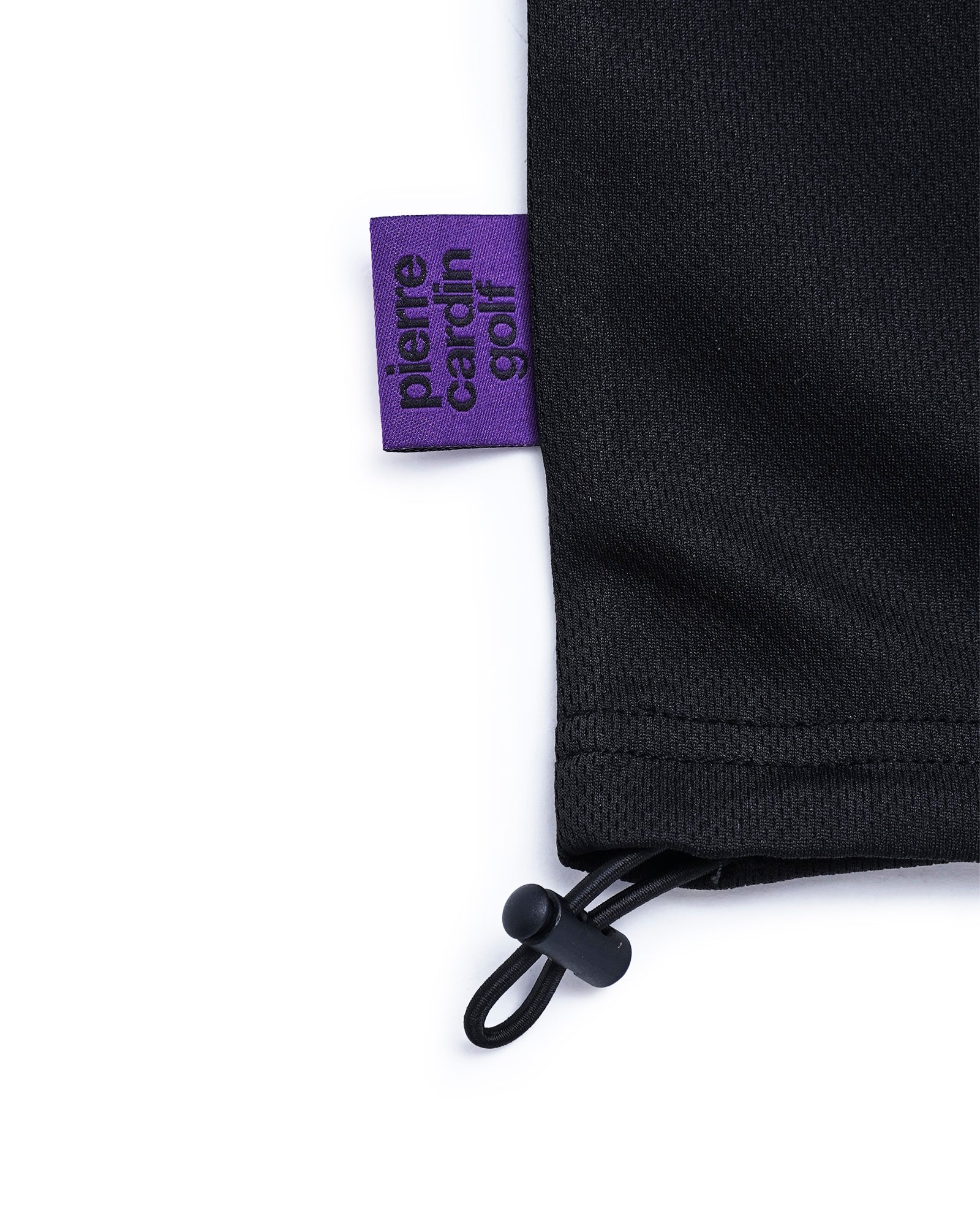 logodesign short sleeve polo | BLACK × WHITE