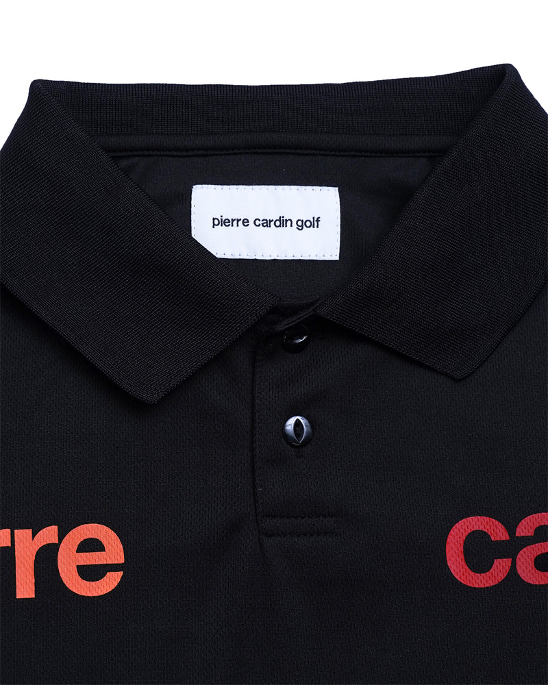 pierre cardin golf logodesign short sleeve polo | BLACK × MULTI