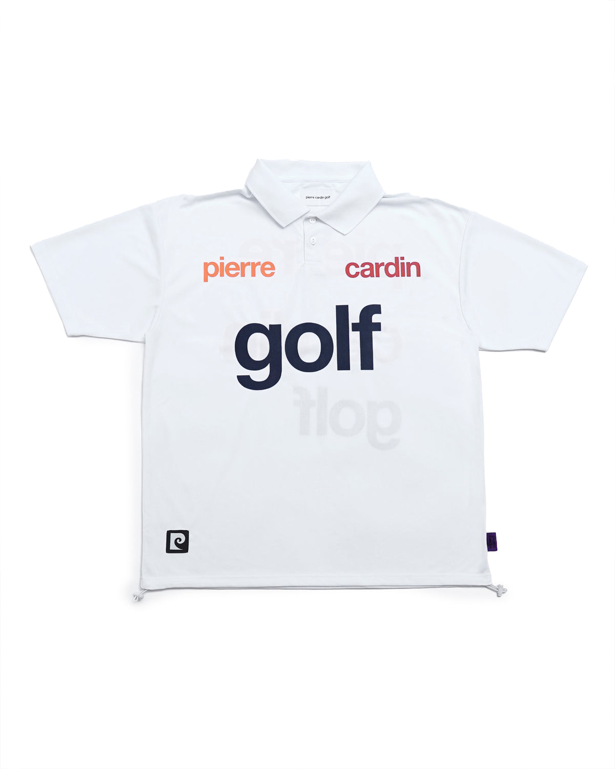 pierre cardin golf logodesign short sleeve polo | WHITE × MULTI