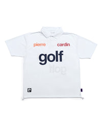 logodesign short sleeve polo | WHITE × MULTI