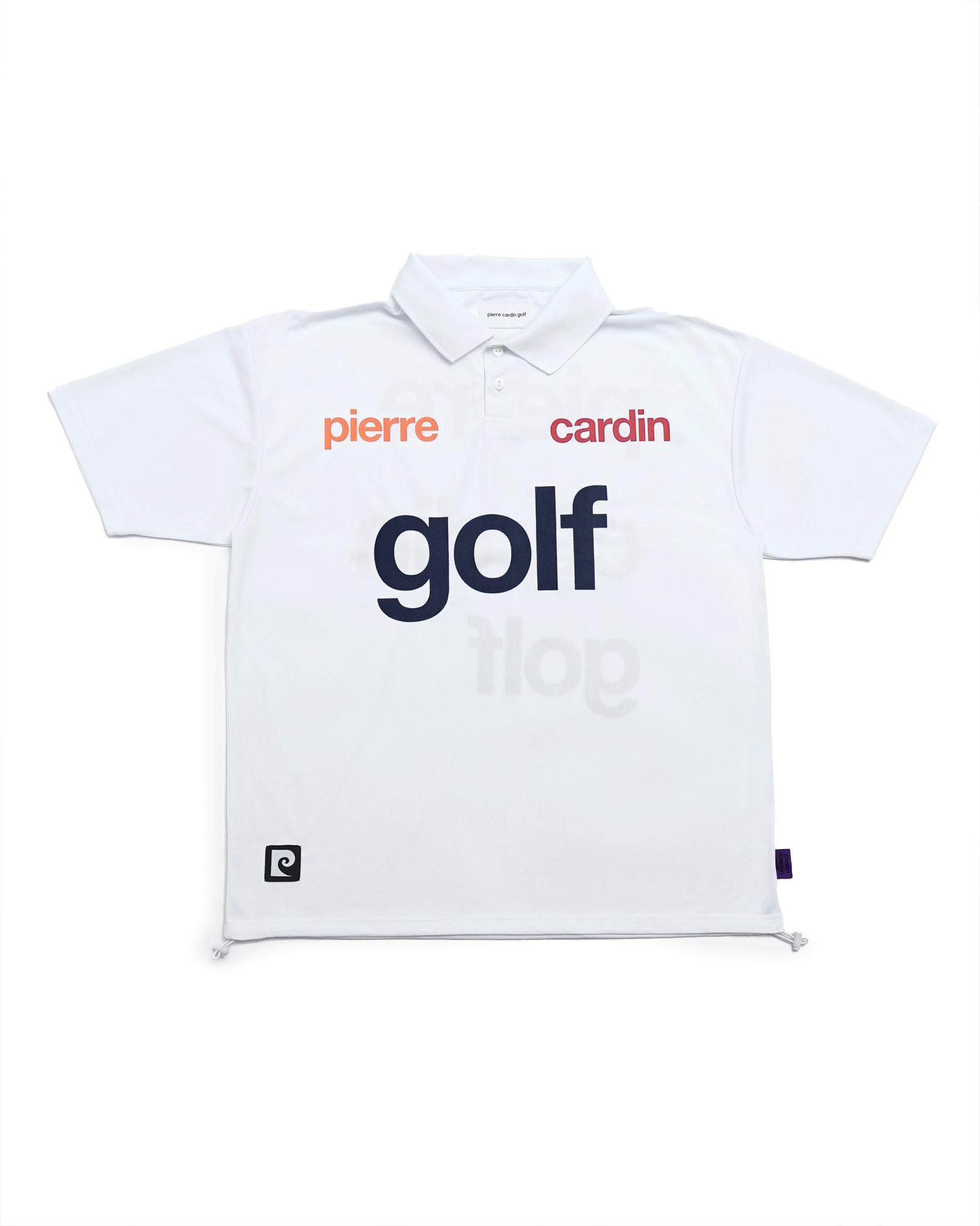 logodesign short sleeve polo | WHITE × MULTI
