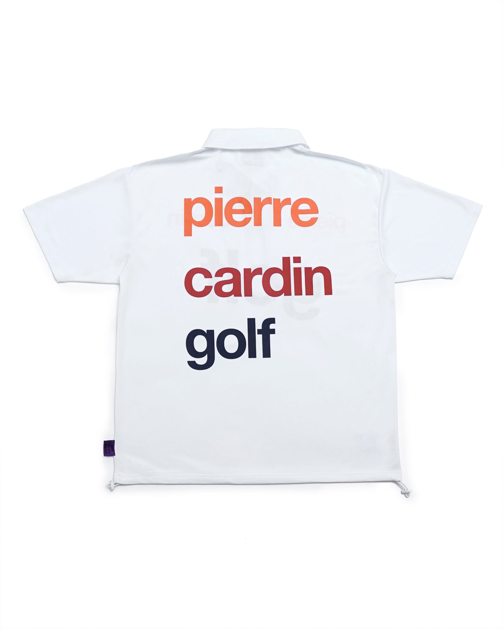 logodesign short sleeve polo | WHITE × MULTI