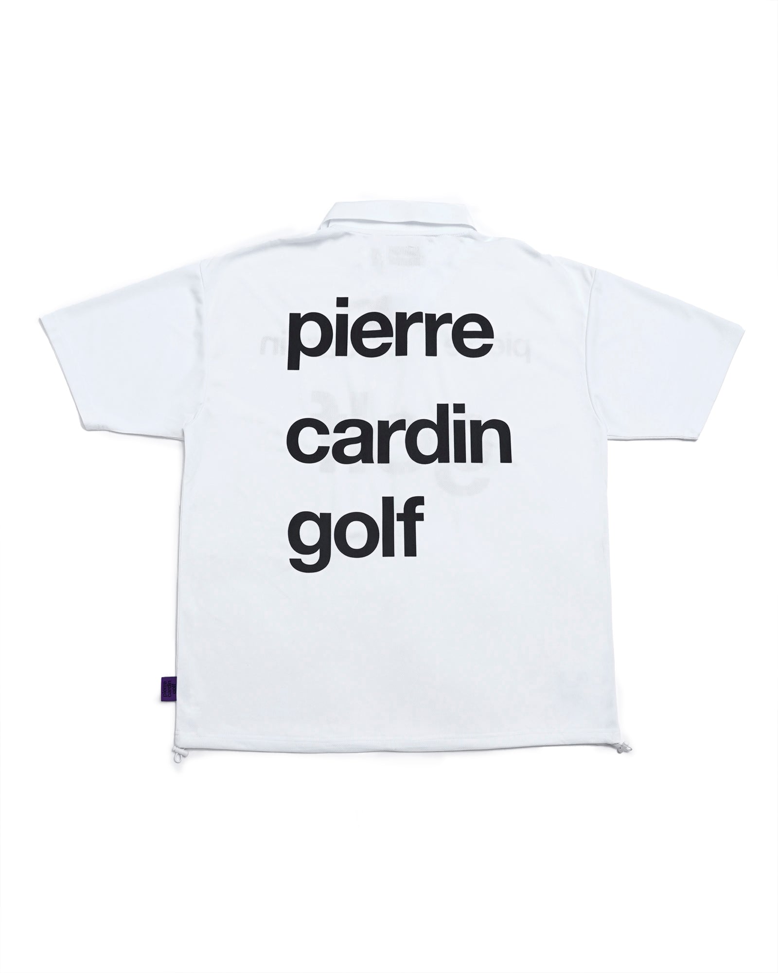 pierre cardin golf logodesign short sleeve polo | WHITE × BLACK