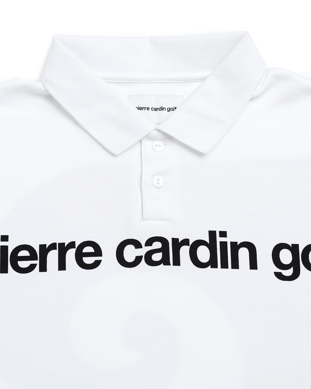 pierre cardin golf P logo short sleeve polo | WHITE
