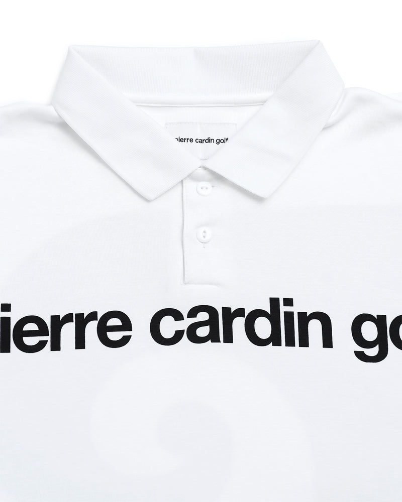 pierre cardin golf P logo short sleeve polo | WHITE