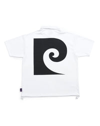 P logo short sleeve polo | WHITE