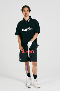 logodesignshort sleeve zippolo | BLACK × WHITE