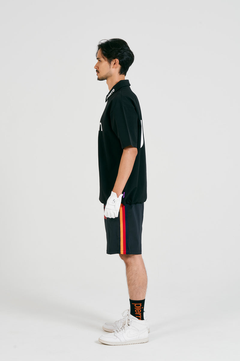 pierre cardin golf logodesignshort sleeve zippolo | BLACK × WHITE