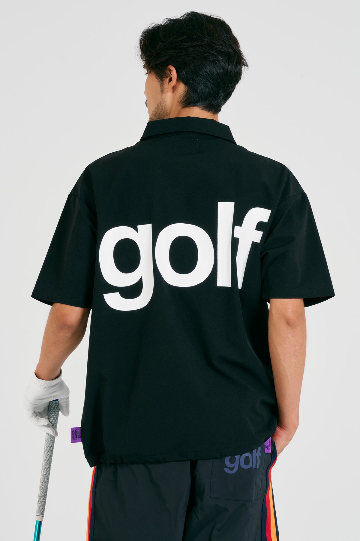 pierre cardin golf logodesignshort sleeve zippolo | BLACK × WHITE