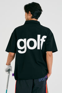 logodesignshort sleeve zippolo | BLACK × WHITE