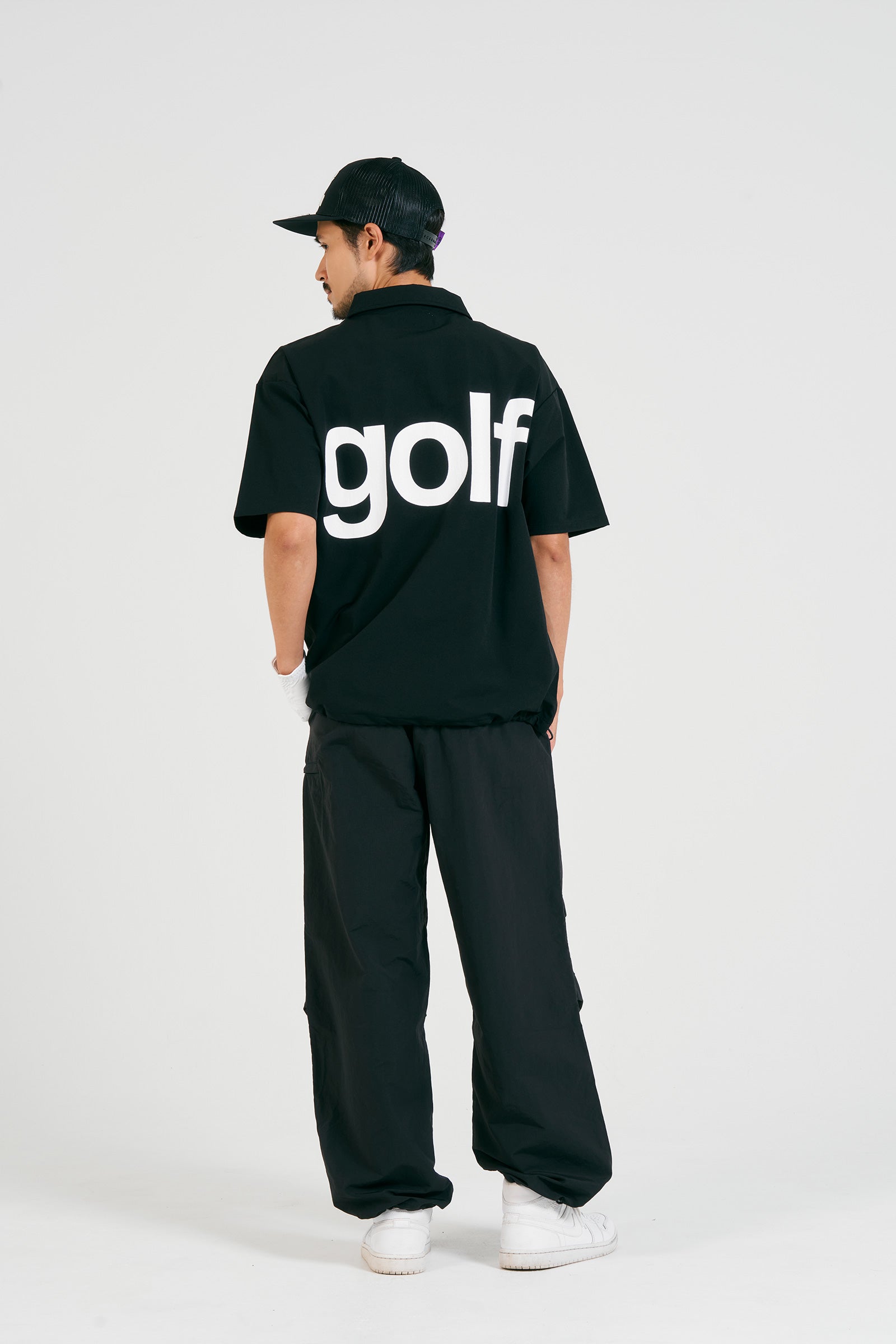 logodesignshort sleeve zippolo | BLACK × WHITE