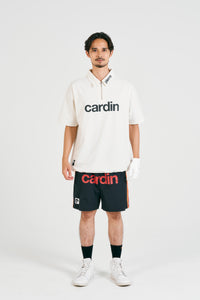 logodesignshort sleeve zippolo | WHITE × BLACK