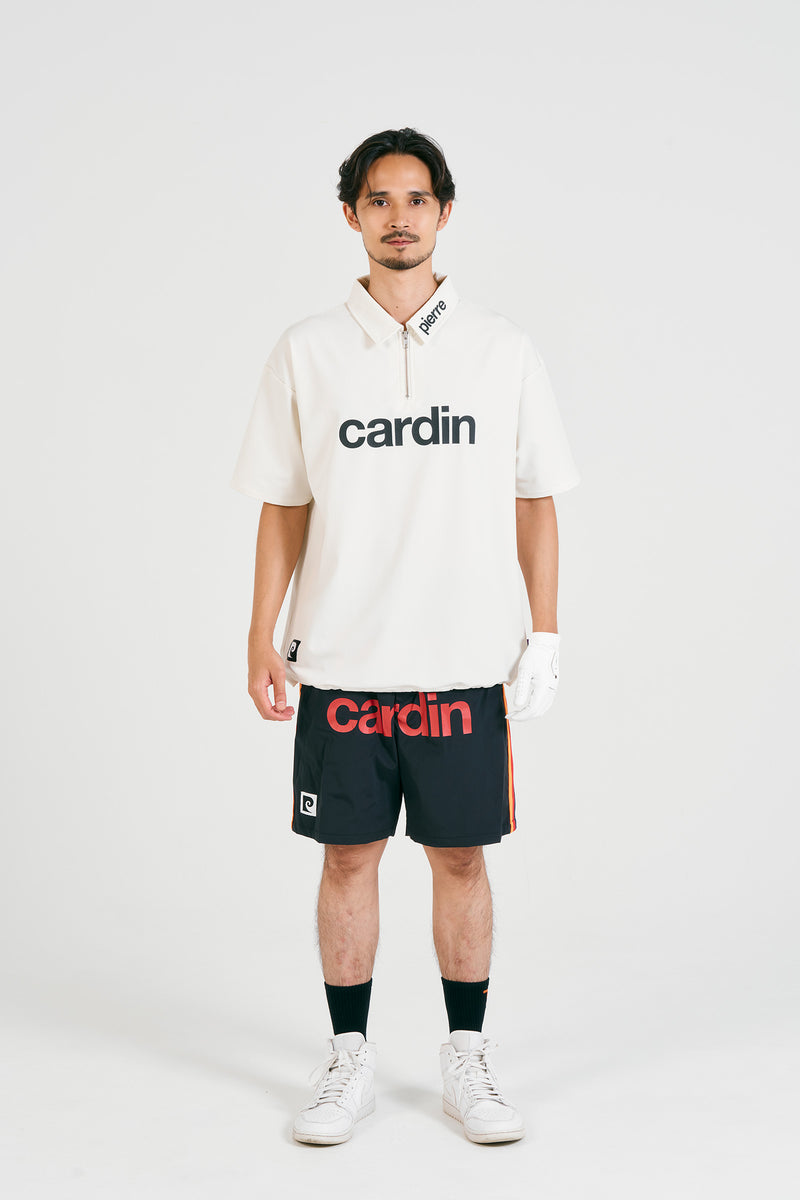 pierre cardin golf logodesignshort sleeve zippolo | WHITE × BLACK