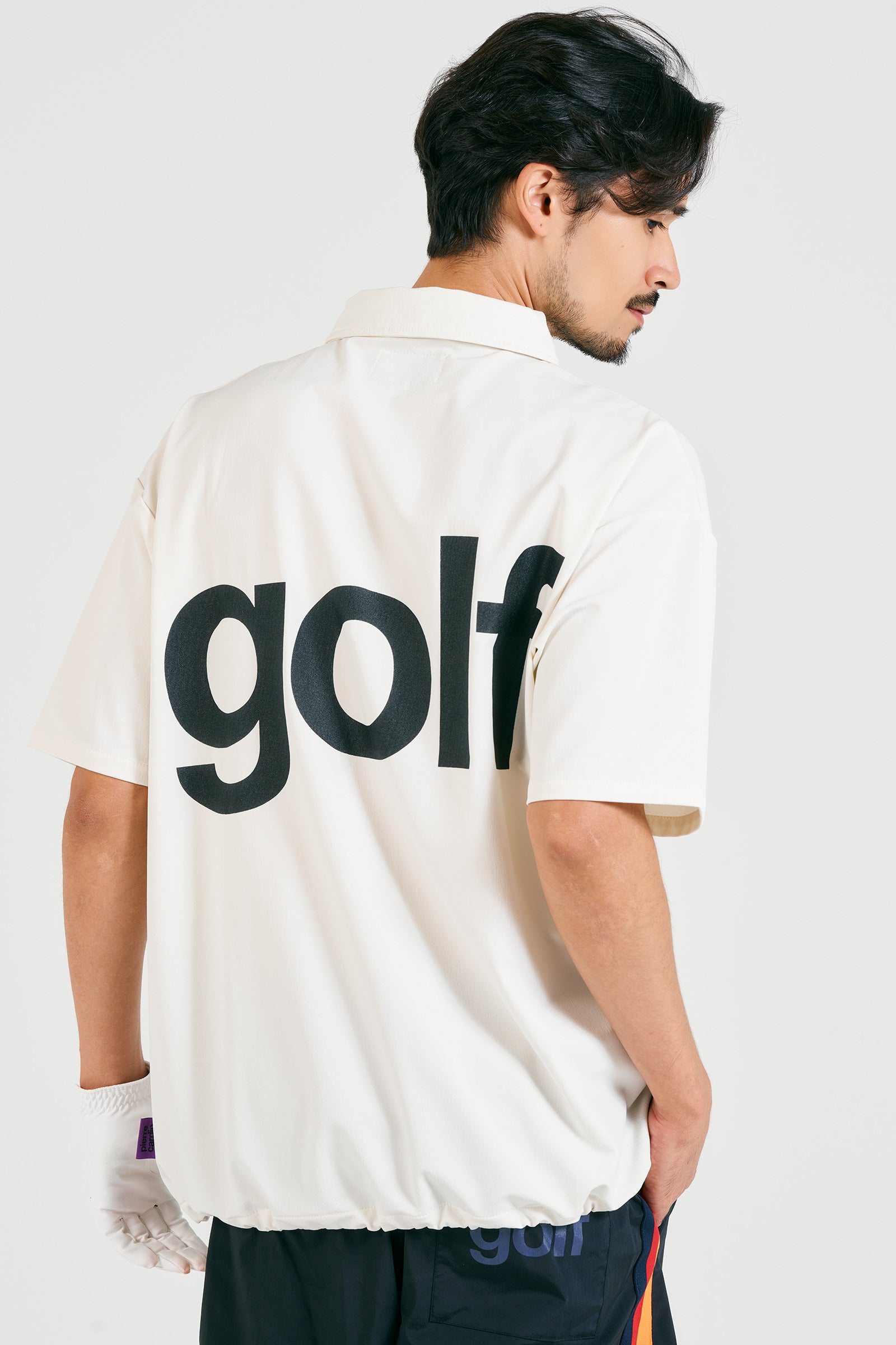 logodesignshort sleeve zippolo | WHITE × BLACK