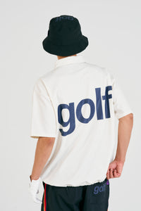 logodesignshort sleeve zippolo | WHITE × MULTI
