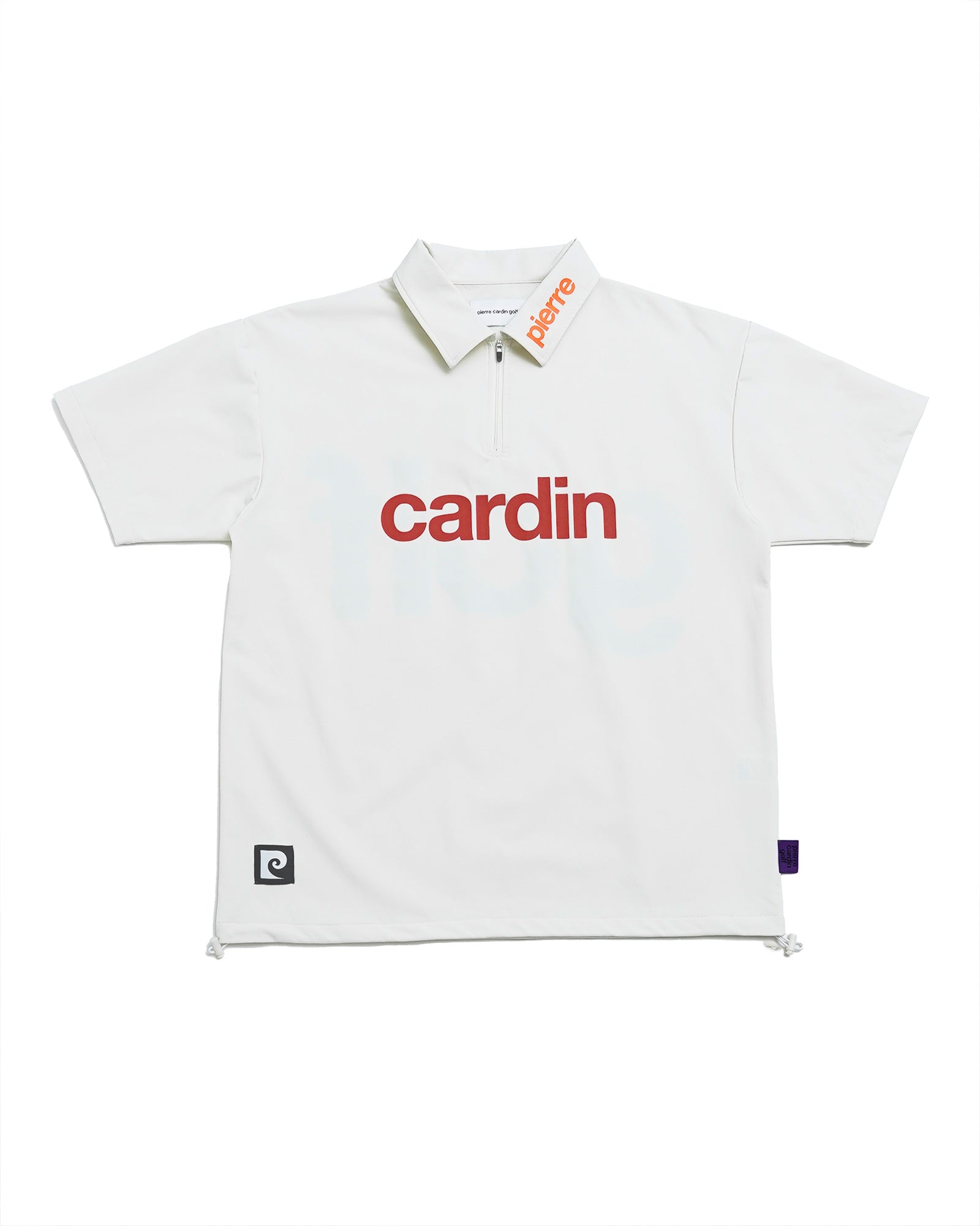 logodesignshort sleeve zippolo | WHITE × MULTI