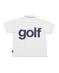 logodesignshort sleeve zippolo | WHITE × MULTI
