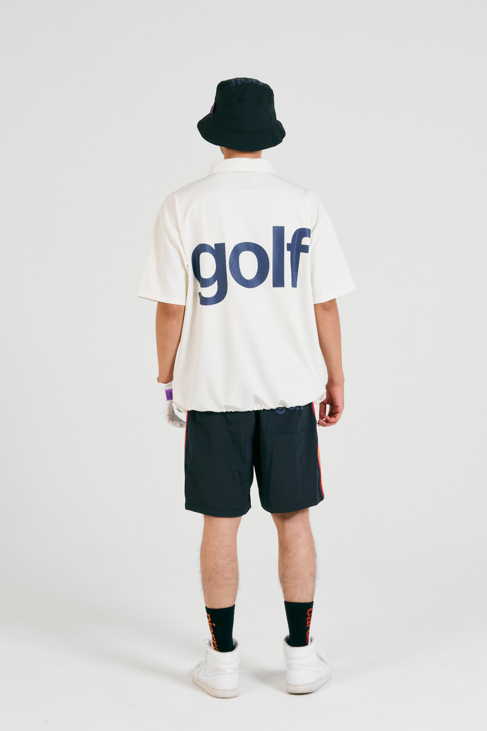 logodesignshort sleeve zippolo | WHITE × MULTI