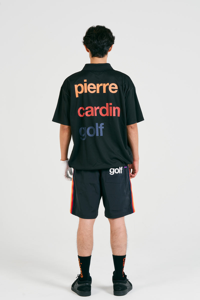pierre cardin golf logodesign short sleeve polo | BLACK × MULTI