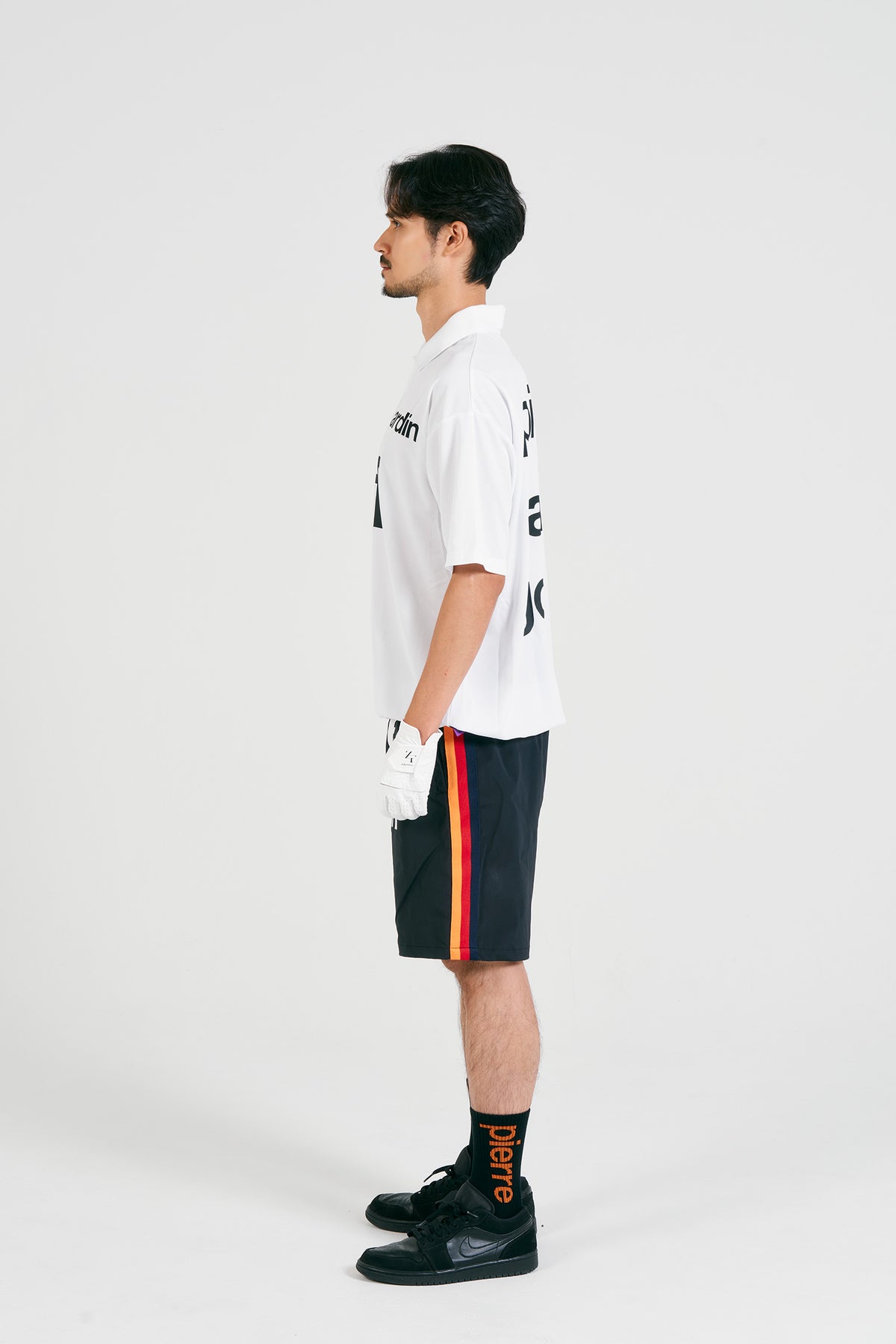 pierre cardin golf logodesign short sleeve polo | WHITE × BLACK