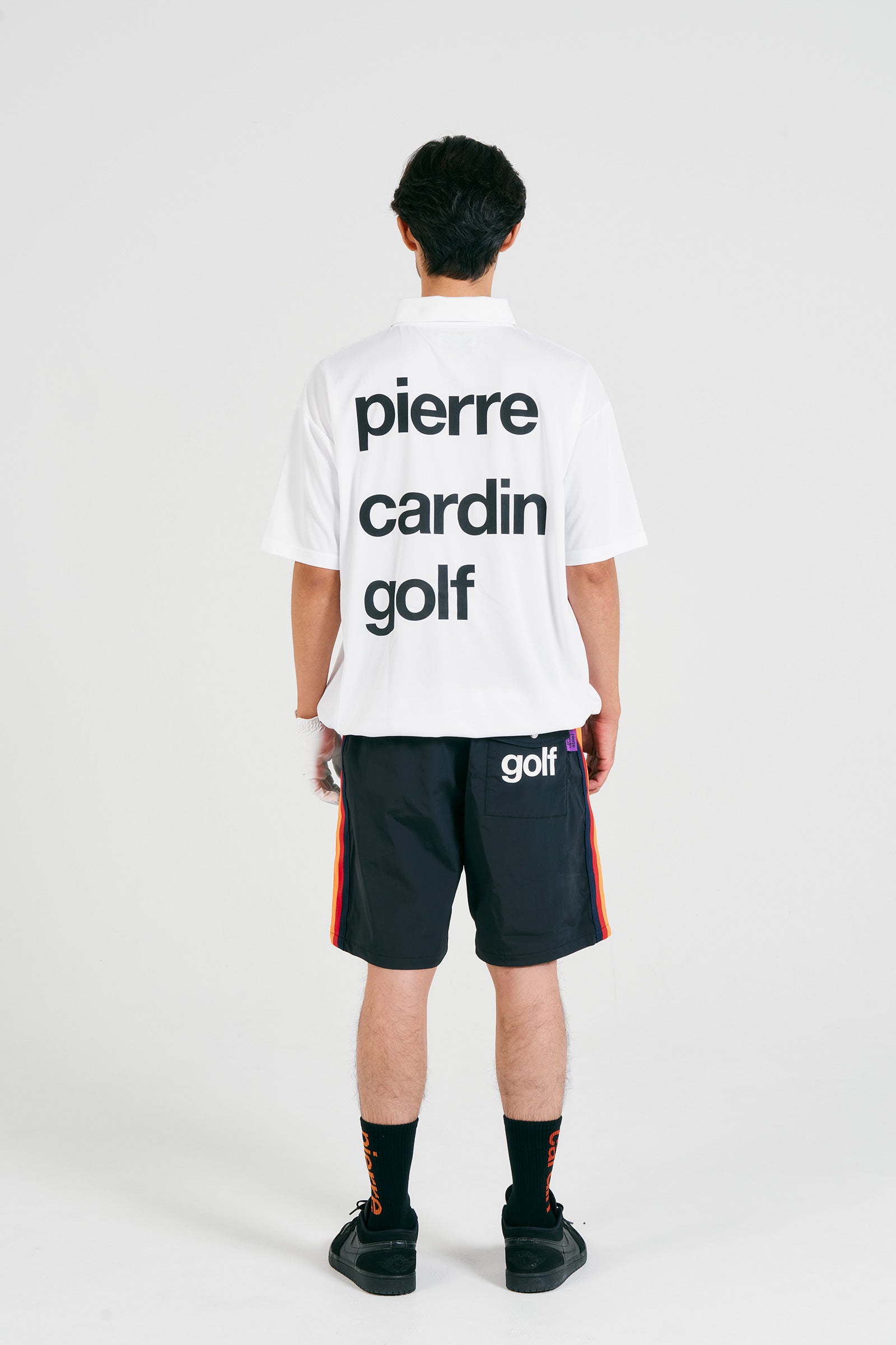 pierre cardin golf logodesign short sleeve polo | WHITE × BLACK