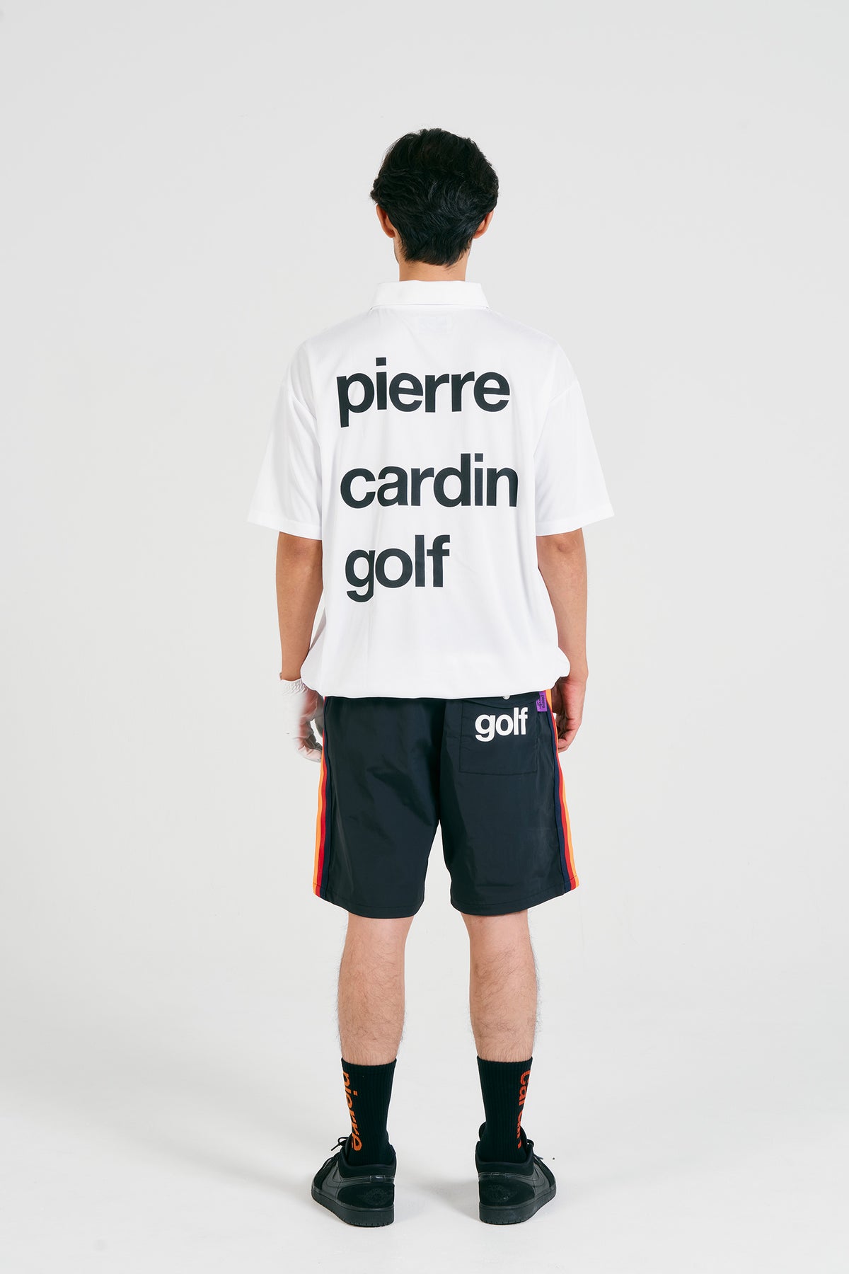 pierre cardin golf logodesign short sleeve polo | WHITE × BLACK