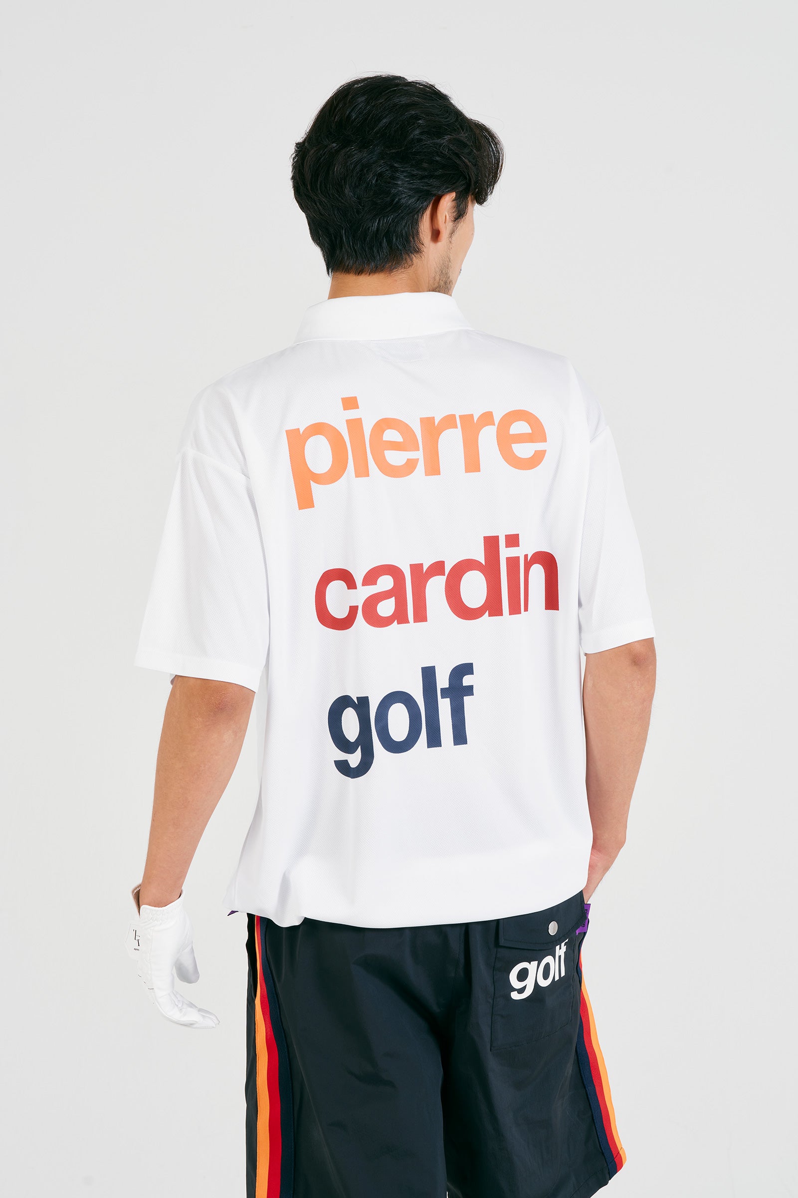logodesign short sleeve polo | WHITE × MULTI – 株式会社RAINBOW