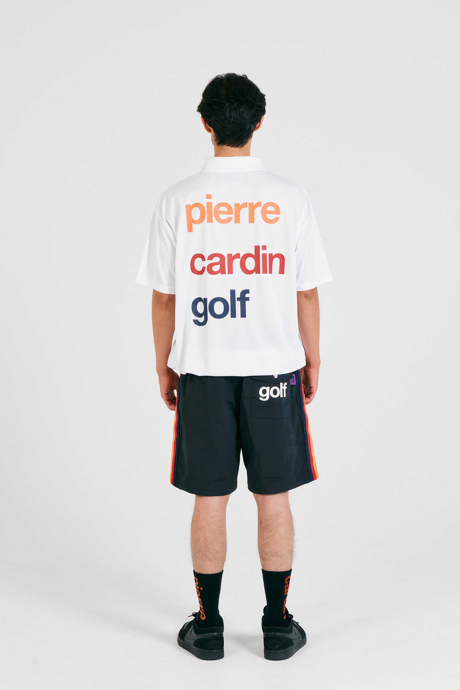 logodesign short sleeve polo | WHITE × MULTI – 株式会社RAINBOW