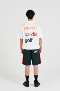 logodesign short sleeve polo | WHITE × MULTI
