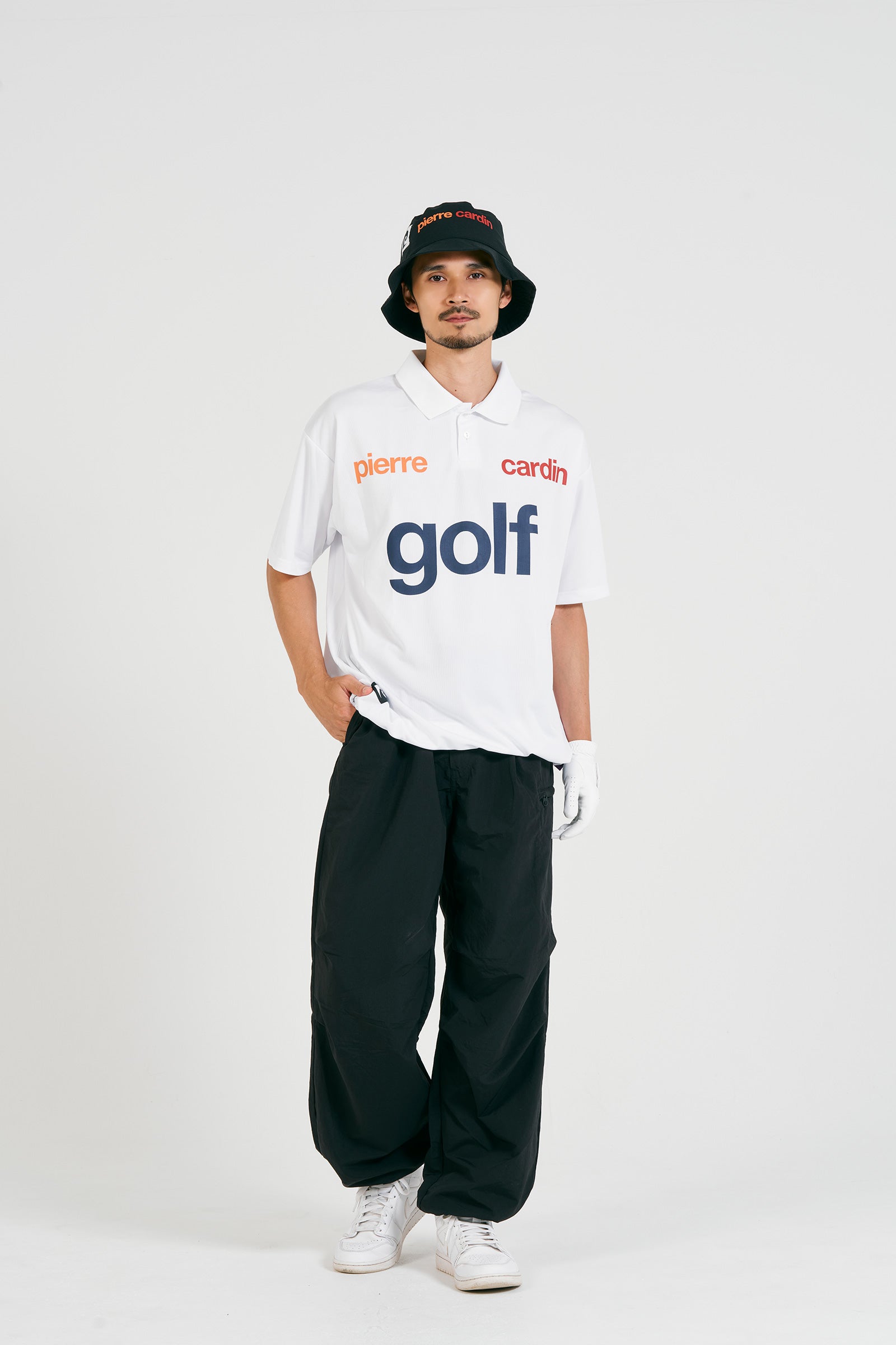 logodesign short sleeve polo | WHITE × MULTI – 株式会社RAINBOW