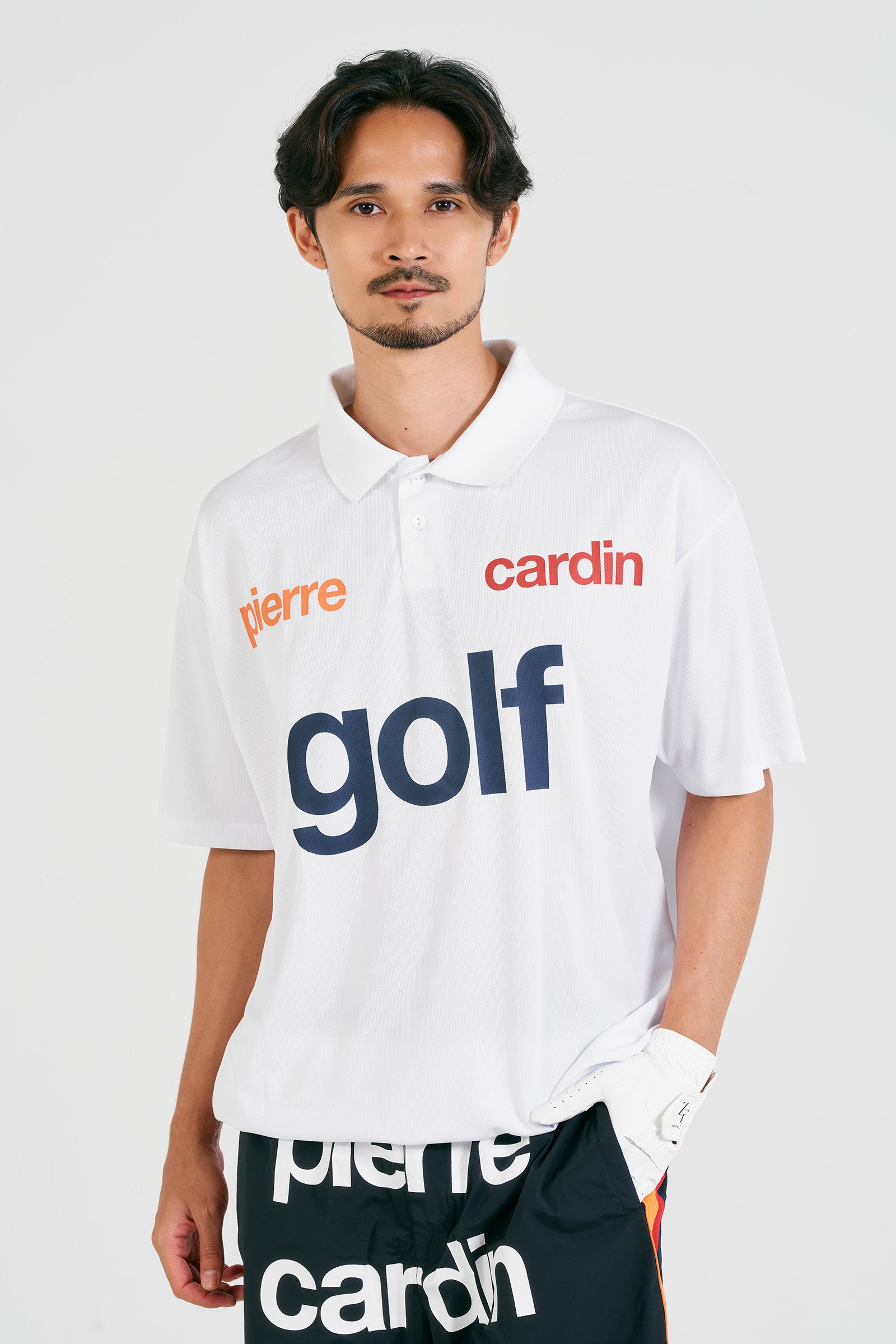 logodesign short sleeve polo | WHITE × MULTI – 株式会社RAINBOW