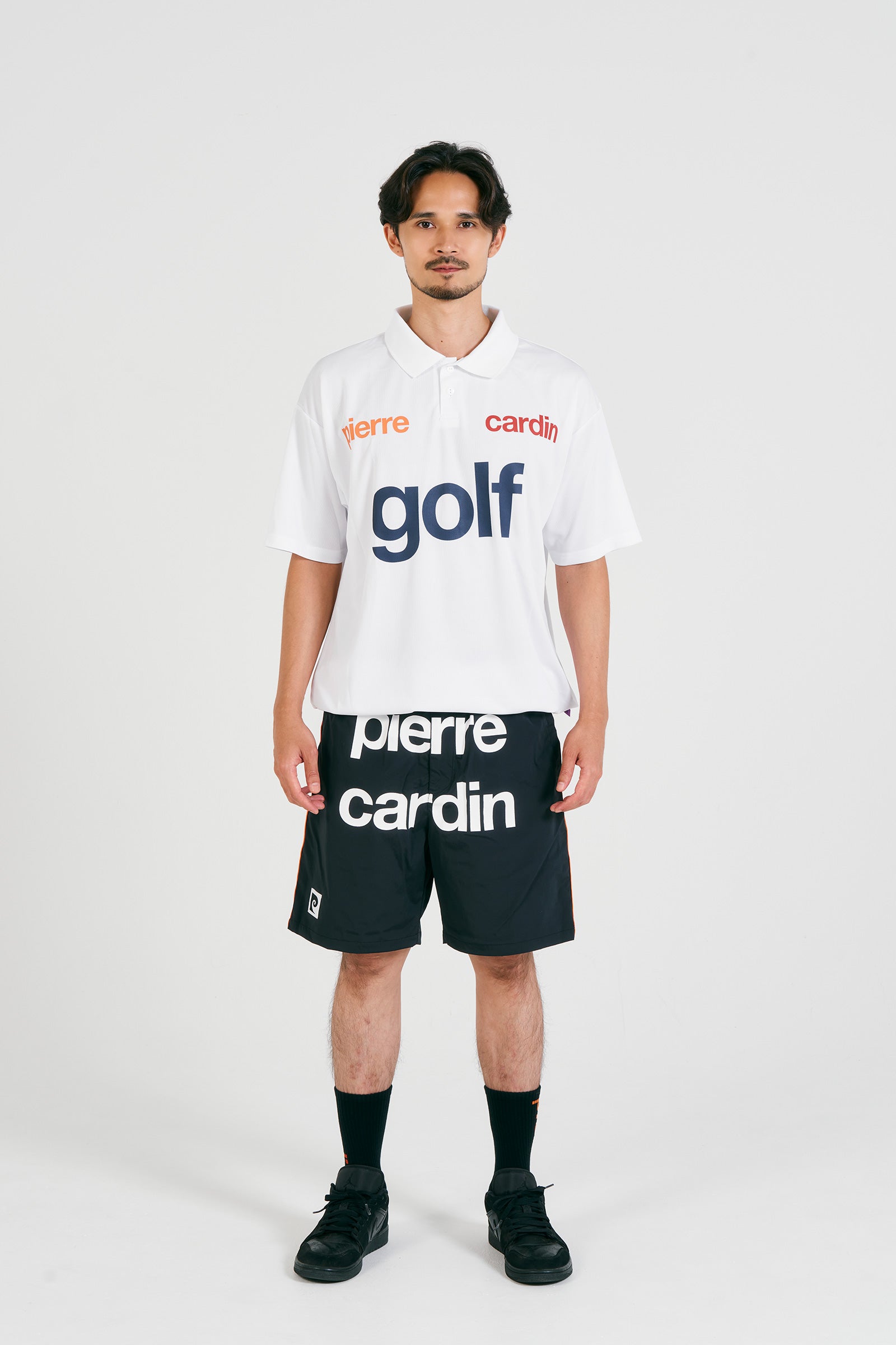 logodesign short sleeve polo | WHITE × MULTI – 株式会社RAINBOW