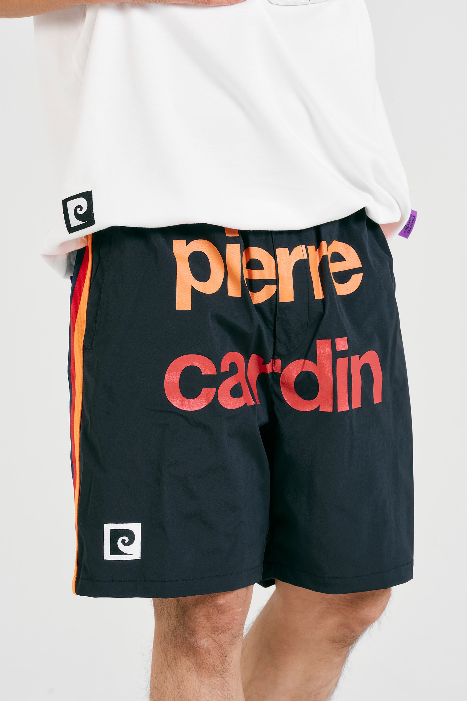 logodesign short pants | BLACK × MULTI