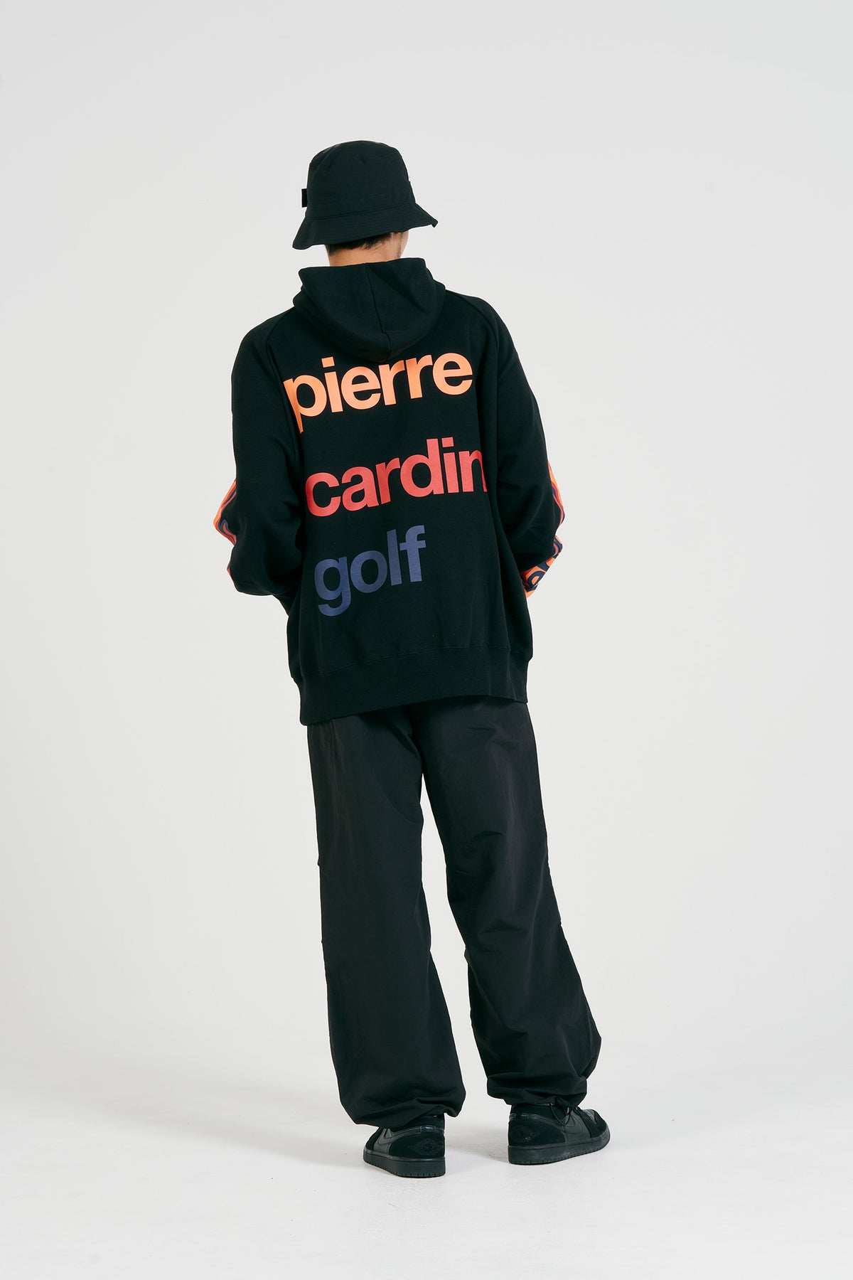 pierre cardin golf logodesign fire hoodie | BLACK