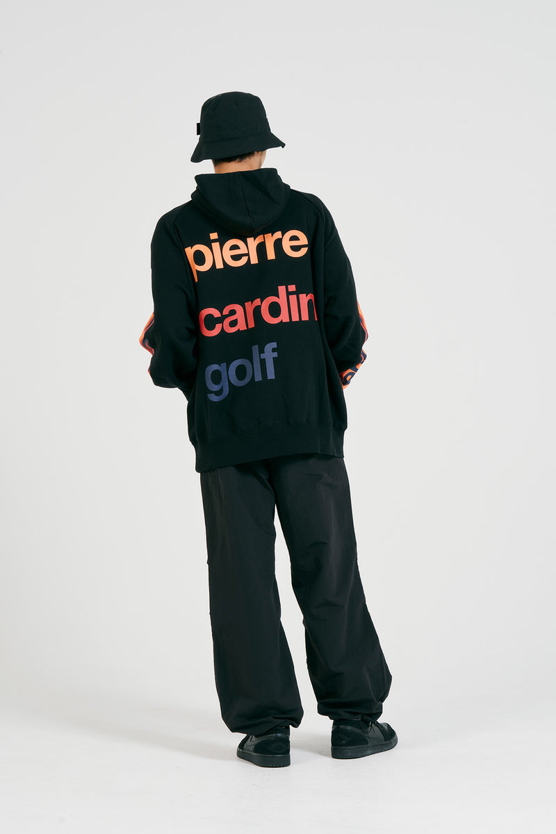 pierre cardin golf logodesign fire hoodie | BLACK
