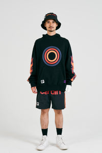 logodesign fire hoodie | BLACK