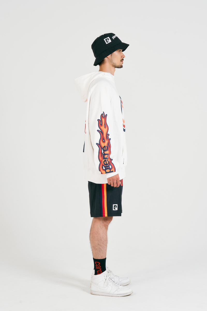 pierre cardin golf logodesign fire hoodie | WHITE
