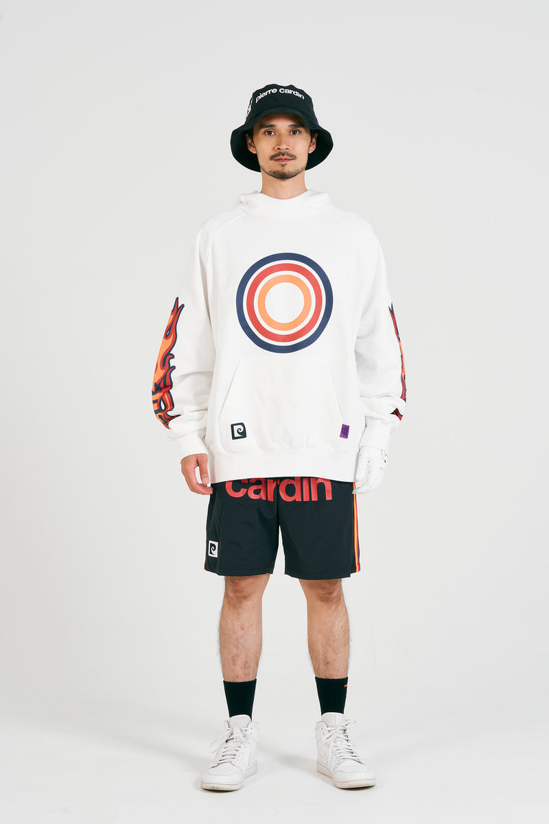 pierre cardin golf logodesign fire hoodie | WHITE