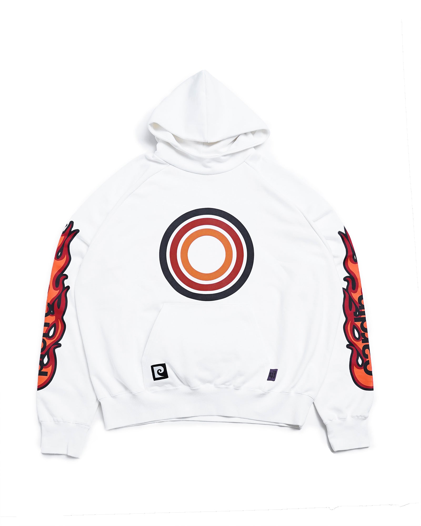 logodesign fire hoodie | WHITE