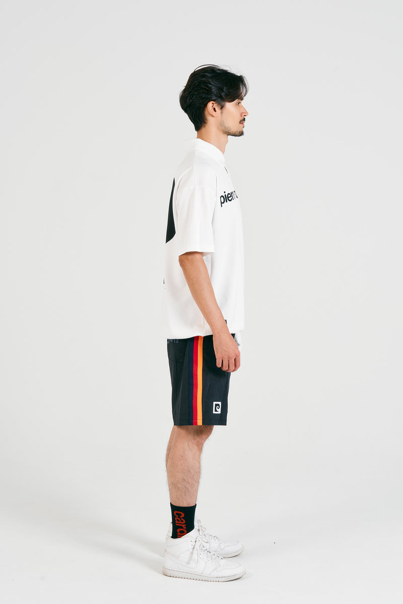 pierre cardin golf P logo short sleeve polo | WHITE