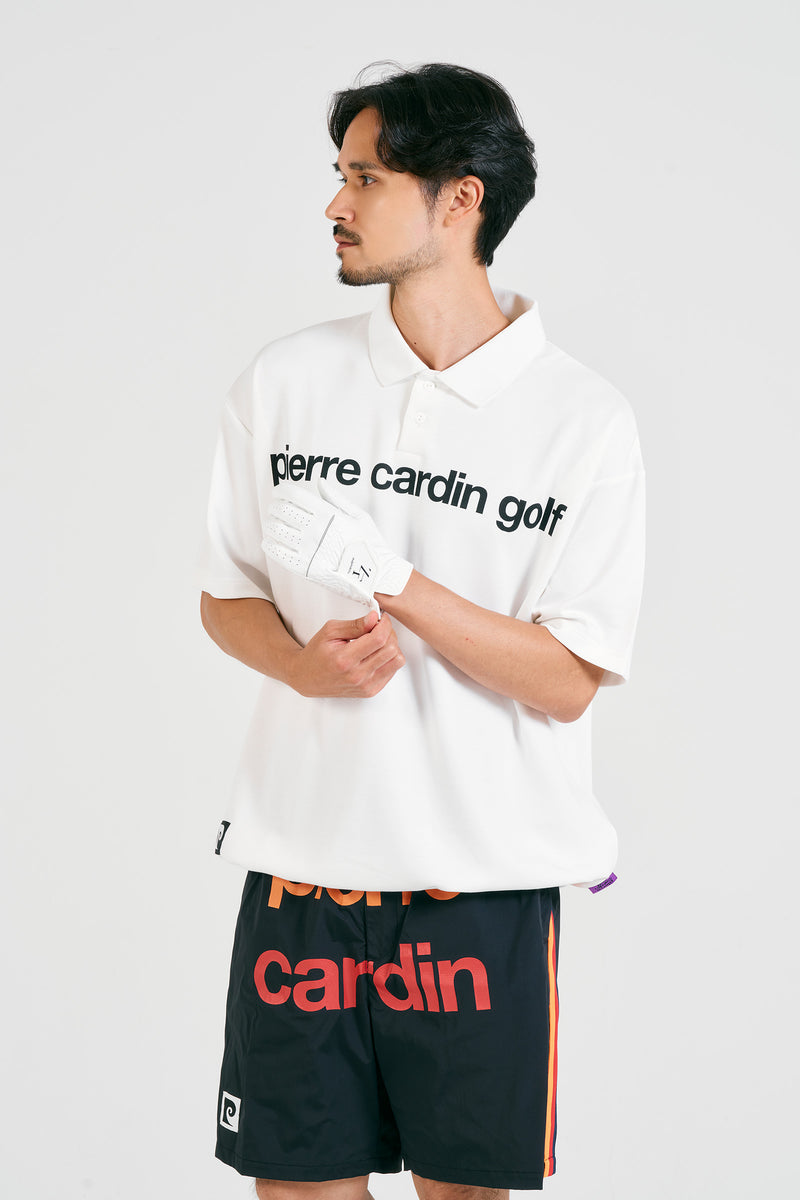 pierre cardin golf P logo short sleeve polo | WHITE