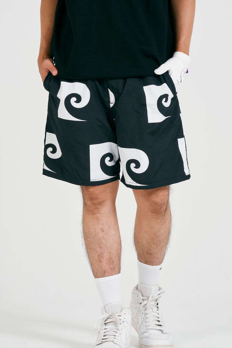 pierre cardin golf P logo shortpants | BLACK
