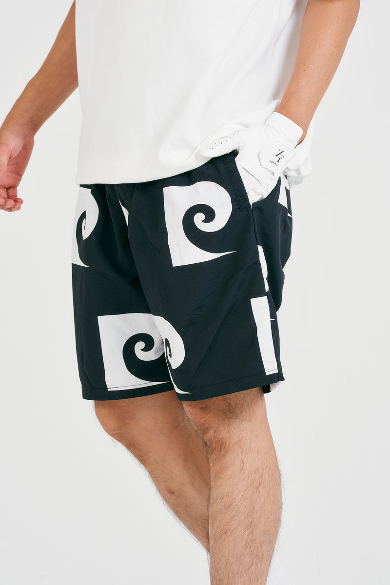 pierre cardin golf P logo shortpants | BLACK