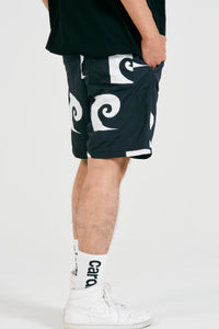 P logo shortpants | BLACK