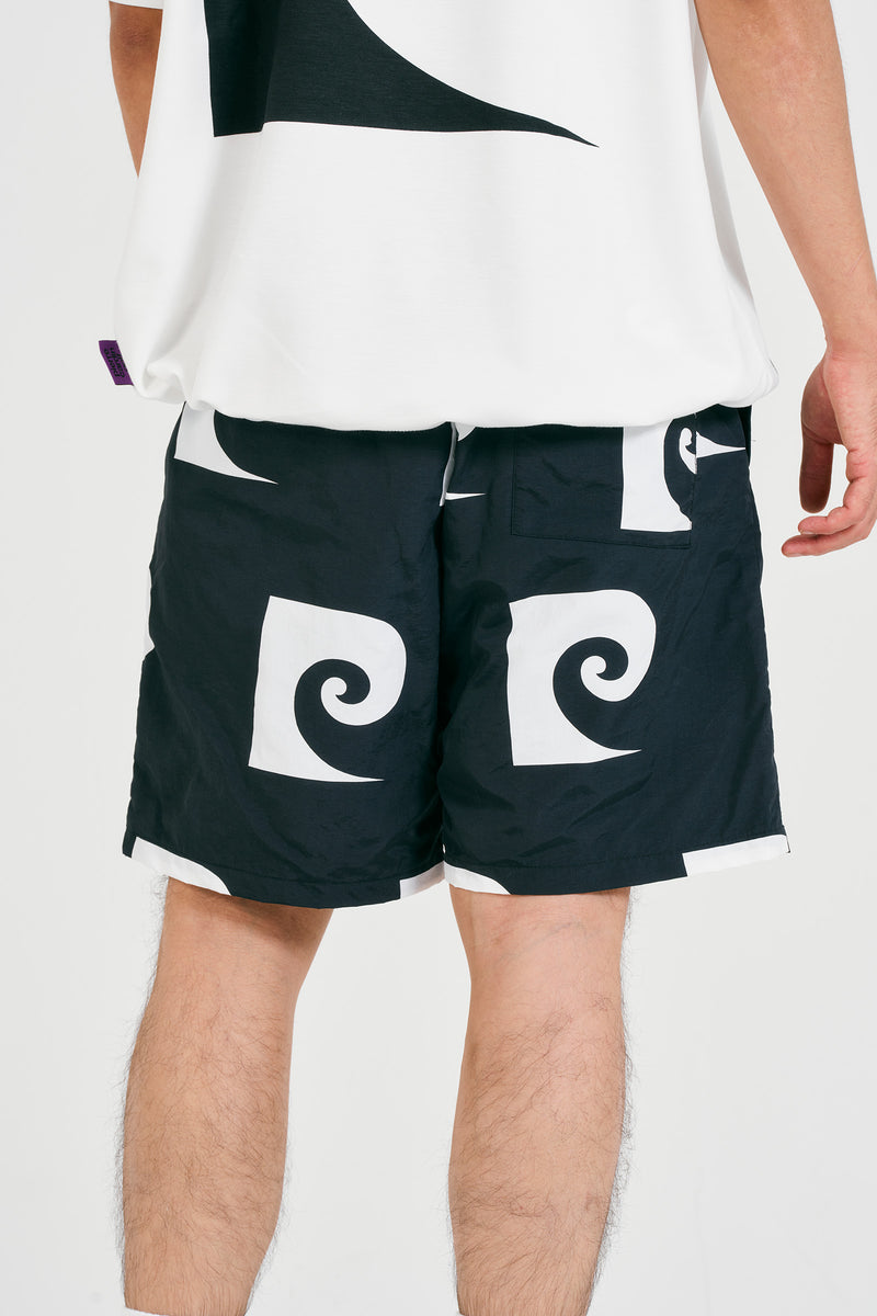 pierre cardin golf P logo shortpants | BLACK